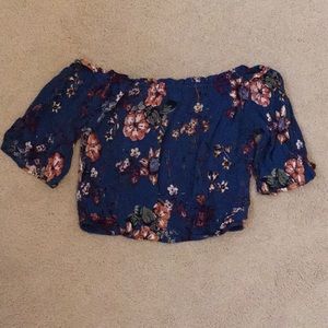 ILLA ILLA Cropped Off the Shoulder Top